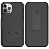 Nakedcellphone Case with Stand and Belt Clip Holster for iPhone 12 - Black - 3 of 4