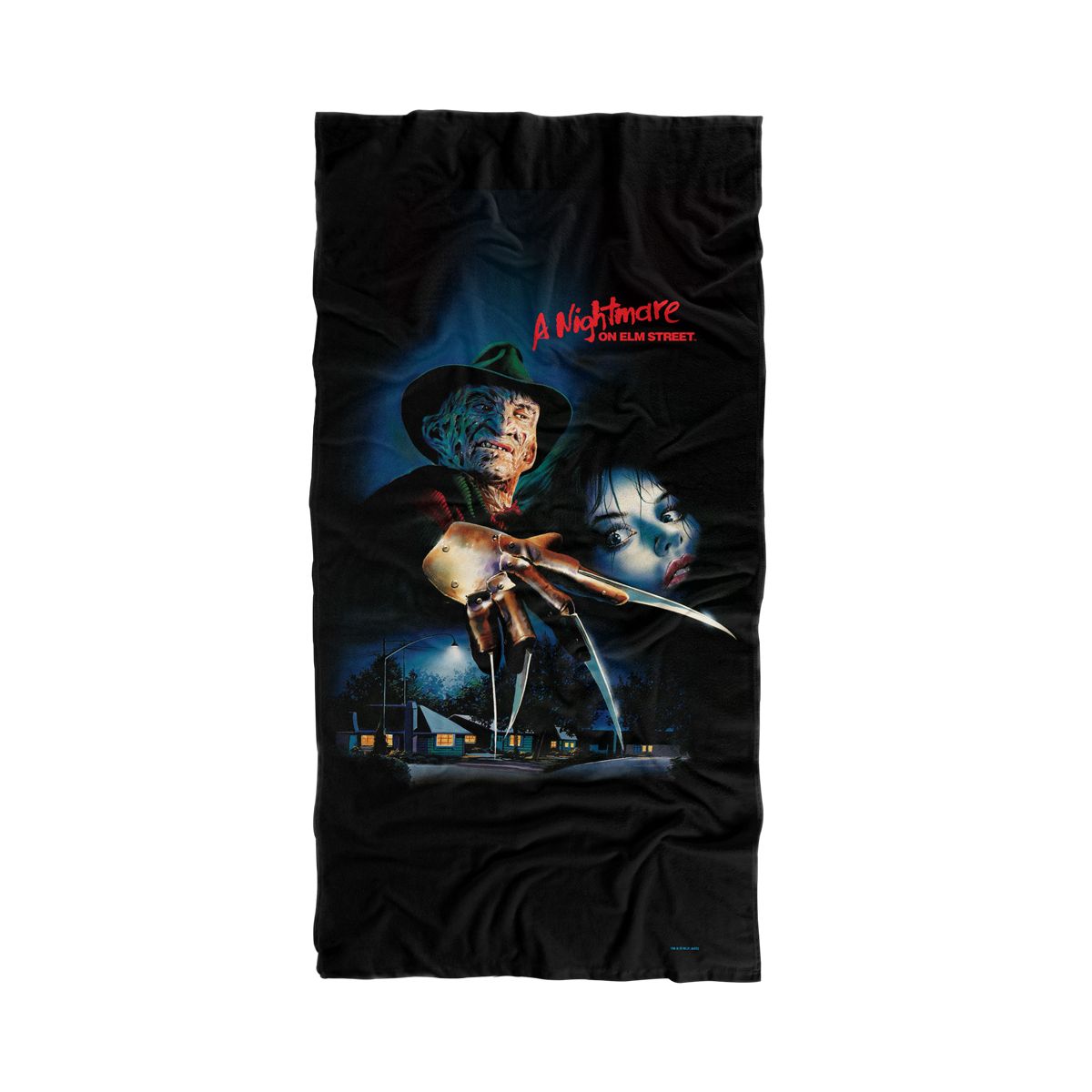 Nightmare On Elm Street Freddy Poster 30" x 60" Beach Towel