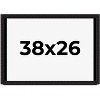 PosterPalooza | Modern Shadow Box 1" Depth Black Picture Frame - UV Acrylic, Backing Board, Hanging Hardware - 2 of 4