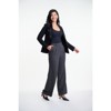 Lafidi Women’s High-Rise Wide Leg Dress Pants – Double Pleat Office Slacks with Slash & Welt Pockets - 2 of 4