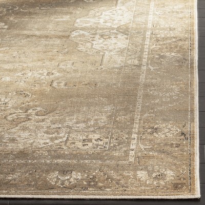 Vintage Mouse Rectangular Hand-knotted Viscose Area Rug