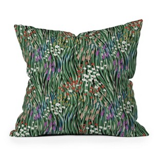 Windy Day in Garden Outdoor Throw Pillow - Deny Designs - 1 of 3