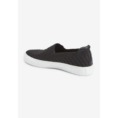 Женские кроссовки Comfortview The Alena Slip On Sneaker - 9 M, Black (Wide Widths Available) — фото 3