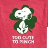Men's - Peanuts - Too Cute To Pinch Short Sleeve Graphic T-Shirt - 2 of 4