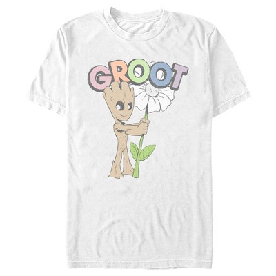 Men's Guardians Of The Galaxy Colorful Baby Groot T-shirt : Target