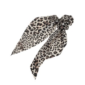 Unique Bargains Leopard Tie Triangle Ribbon Scrunchies 1 Pc - 1 of 4