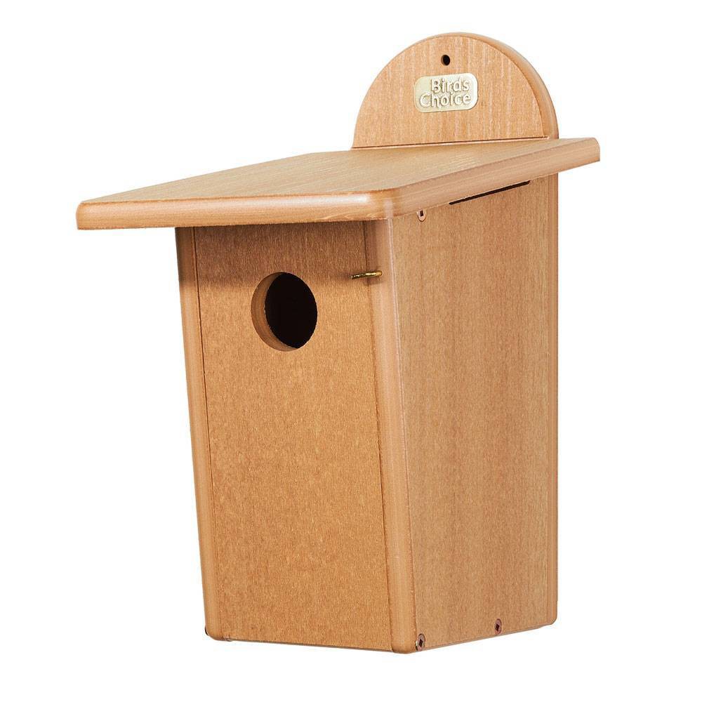 Photos - Bird Сage Birds Choice 13" Teak Brown Bluebird House Spruce Creek Collection Recycle