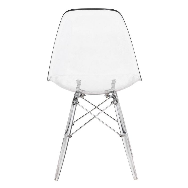 LeisureMod Dover Modern Dining Chair with Acrylic Base, 4 of 7