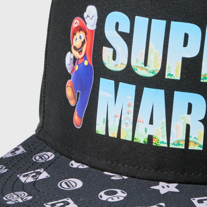 Boys&#39; Super Mario Hat - Black, 3 of 4