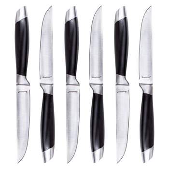Joyjolt 4pc Steak Knives Set Of 4. High Carbon, X50 German Steel Kitchen  Knife Set : Target
