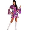 HalloweenCostumes.com Adult Groovy Flower Power Women's Costume - 3 of 4