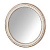 Kumasinova Round Bathroom Vanity Mirror,Wood Farmhouse Wall Mirror with Whitewash Edge Decorative,Mirrors for Bathroom Sink,Living Room,Bedroom - 2 of 4
