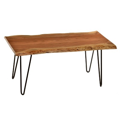 Carolina Living Langdon Live Edge Coffee Table/Bench