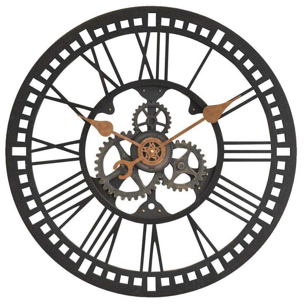 FirsTime Roman Gear Wall Clock, Bronze Cloud