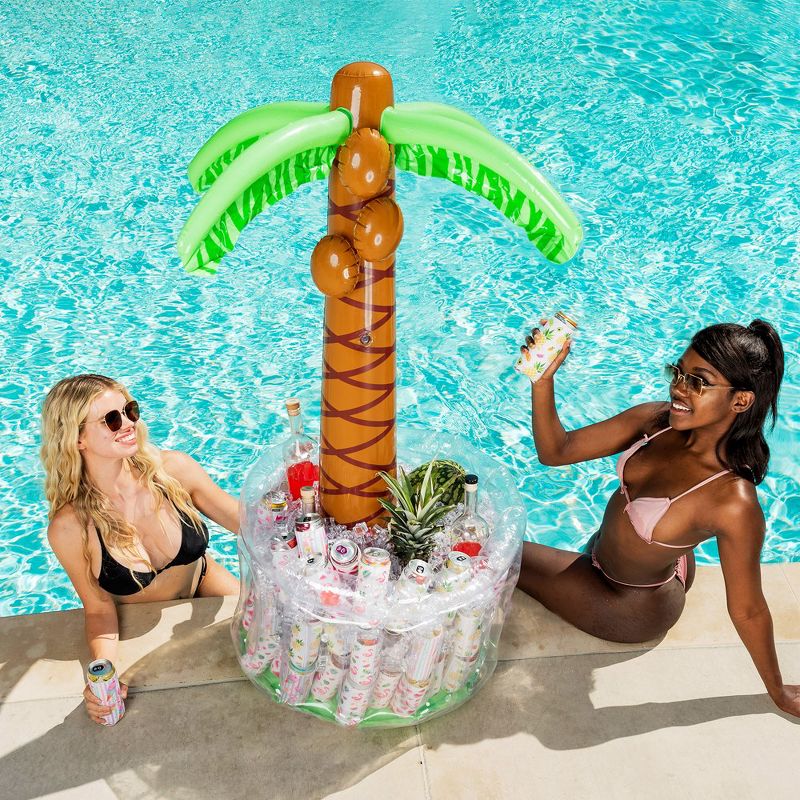 Syncfun 60" Inflatable Palm Tree Cooler, Beach Theme Party Decor, Pool Party Decorations, Themed Party Decoration Summer Outdoor Drink Cooler, 1 of 9