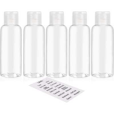 5 Pack 3.4oz Empty Plastic Travel Bottles for Toiletries TSA Approved Leak Proof Squeezable Travel Size Containers