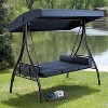 EROMMY 3 Seat Outdoor Porch Swing Chair - 3 of 4