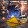 Welding Curtain Screen, Flame-Resistant Vinyl Welding Screen with Frame, 4 Swivel Wheel (2 Lockable) for Workshop and Industrial Protection - 3 of 4