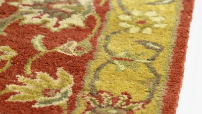 Handmade Black and Ivory Wool Tufted Runner Rug