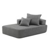 YOOCOZZ Sponge Sectional Compressed Sofa with Armrest, Backrest and Legless Design - Grey - 2 of 4