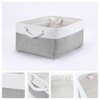 Unique Bargains Fabric Collapsible Storage Organizer Basket with Handles - 2 of 4