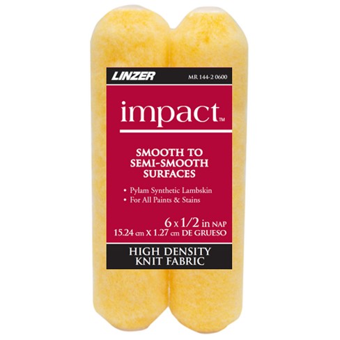 Linzer Impact Synthetic Lambskin 6 in. W X 1/2 in. Paint Roller Cover 2 pk (Case of 6) - image 1 of 1