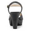 Allegra K Women's Buckle Closure Platform Chunky Heels Slingback Sandals - 3 of 4