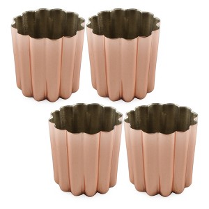Darware Copper Canelé Pastry Molds; 2in Bordeaux French Custard Cannelés Cake Traditional Pastry Baking Molds - 1 of 4