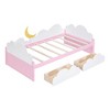 Twin Size Platform Bed with Clouds and 2 Drawers - ModernLuxe - image 4 of 4