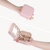 Unique Bargains Travel Size Mini Small Portable 2 Layer PU Leather Jewelry Organizer with Mirror 2 Pcs - image 4 of 4