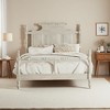 Merax Vintage Country Style Pine Wood Four Poster Platform Bed with Carved Headboard - 2 of 4
