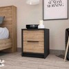 Lyngins 2 Drawers Nightstand with Black Handle Design,End Table for Bedroom,Living Room, - 2 of 4