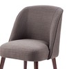 NicBex Dining Chairs Side Chair Upholstered Chair Rounded Back Dining Chairs with Wood Legs, Fabric Accent for Kitchen, Bedroom - 2 of 4