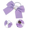 Unique Bargains Women's Fashion Cute Color-Blocked Floral Hair Ropes Purple 10 Pcs - 3 of 3
