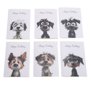 Unique Bargains Greeting Card Scandinavian Style Colorful Greeting Cards Set 12 Cards with 12 Envelopes Paper Colorful 6.3"x4.3"x0.4" 1 Set - 1 of 4