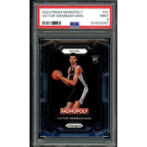 Victor Wembanyama Rookie Card 2023-24 Prizm Monopoly #81 PSA 9