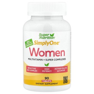 Super Nutrition Simply One®, Women Multivitamin + Super Complexes, 90 Tablets - 1 of 4