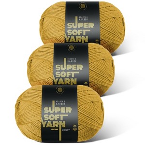 Hearth & Harbor Acrylic Yarn for Crocheting & Knitting - Soft Yarn for Crocheting, 370 Yards Knitting Yarn, Medium Worsted Weight Yarn 4 - 1 of 4