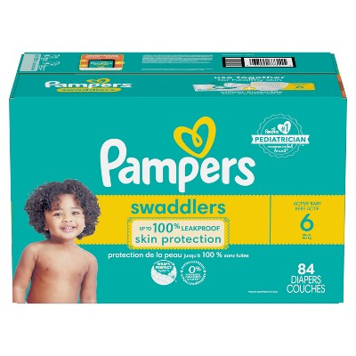 Pampers Swaddlers Active Baby Diapers Enormous Pack - Size 6 - 84ct