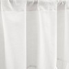 52"x18" Linen Ruffle Window Valance White - Lush Décor - image 3 of 4