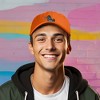 Dalix Giant Lizard Kaiju Embroidered Cotton Dad Hat Baseball Cap Adjustable Glow in the Dark Mens - 2 of 4
