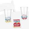 Big Dot of Happiness Thank You Teachers - Teacher Appreciation Decorations - Drink Coasters - Set of 6 - 3 of 4