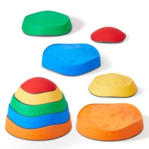 VEVOR Balance Stepping Stones for Kids, 5 PCS, Up to 220 lbs, Non-Slip Toddlers Sensory Stepping Stones, Toys for Children Aged 3 4 5 6 7 8+ - 1 of 4