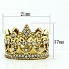 Slickblue Women’s Crown Ring in IP Gold Stainless Steel with Clear Crystal Accents, Tiara Style, size 5–10 - 2 of 4