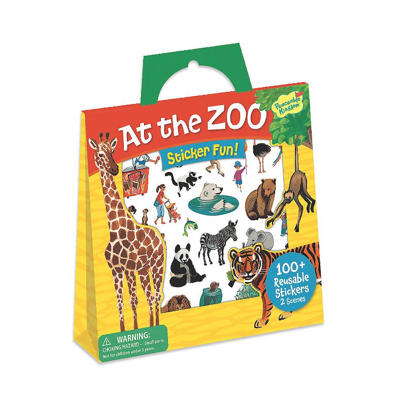 At The Zoo Reusable Sticker Tote, 1 of 4