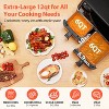 12QT Large Dual Basket Air Fryer with Technology 10-in-1 Functions, 2 Independent 6QT Baskets, Easy-Clean View Window & Dishwasher Safe Baskets - 2 of 4
