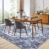 Washable Vintage Area Rug, Low-Pile Non-Slip Soft Carpet with Rubber Backing for Living Room, Bedroom, Dining Room & Kitchen - 3 of 4