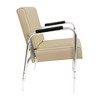 PureSana Chromium Ella Professional Reclining Shampoo Chair for Salons with Foam Cushions and Steel Frame for Hair Washing and Hair Care, Tan - 3 of 4