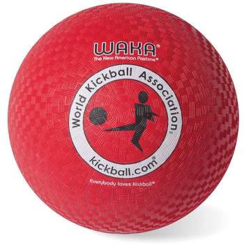 Mikasa Waka Youth Kickball, 8-1/2 Inch, Red, Rubber Cover