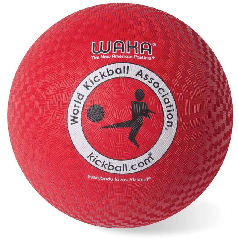 Mikasa Waka Youth Kickball, 8-1/2 Inch, Red, Rubber Cover, 1 of 2